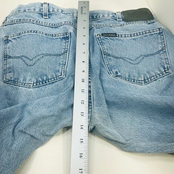 Harley Davidson Women's Size 14 Reg Denim Blue Jean Preowned Fair Condition - Picture 11 of 12
